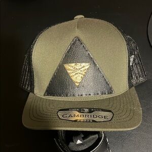 Cambridge Olive and Black Trucker Hat